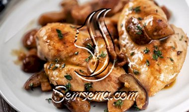 طريقة عمل صينية دجاج بالفطر