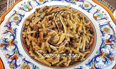 طريقة عمل معكرونة بالعدس