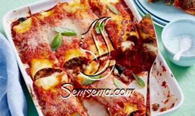 طريقة عمل مكرونة كانيلوني بالسبانخ والجبنة