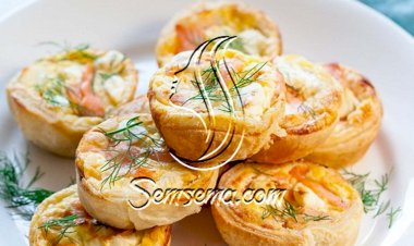 طريقة عمل فطائر السلمون