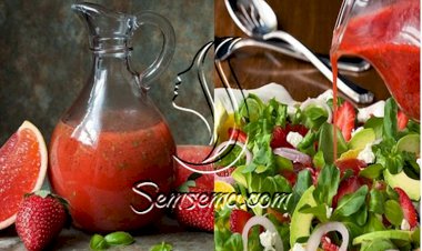 طريقة عمل صوص الفراولة للسلطة