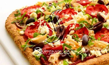 طريقة عمل بيتزا بالدقيق الاسمر دايت