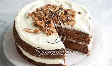 طريقة عمل كيكة الجزر والجوز