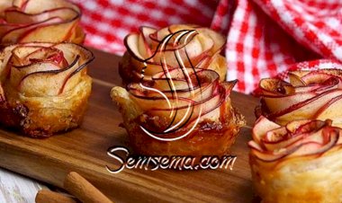 طريقة عمل فطيرة وردة التفاح