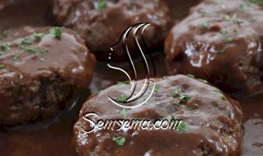 طريقة عمل كرات اللحم بالصوص البني