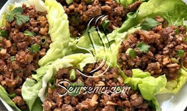 طريقة عمل لحم الخس الصيني