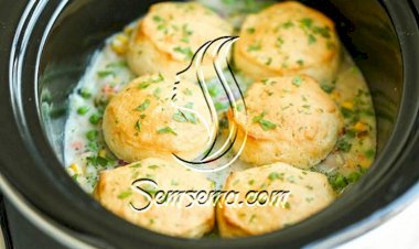 طريقة عمل أوزي الدجاج بالفرن