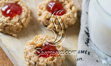 طريقة عمل كوكيز الجوز بالمربى