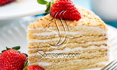 طريقة عمل كيك الحليب الروسي او ميل فاى