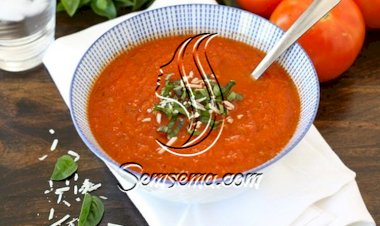 طريقة عمل شوربة طماطم سهلة
