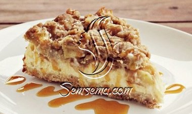 طريقة عمل كيكة بحشوة التفاح والكراميل