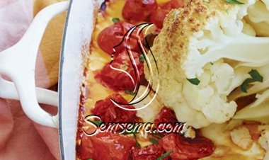 طريقة عمل صينية القرنبيط بالفرن