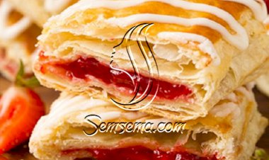 طريقة عمل حلى البف باستري بالمربى