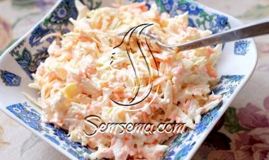 طريقة عمل سلطة الملفوف والجزر