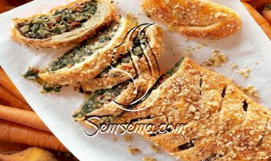 طريقة عمل فطيرة السبانخ والفطر