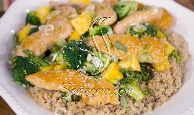 طريقة عمل دجاج بالأناناس