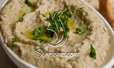 طريقة عمل متبل الباذنجان المشوي بالطحينة