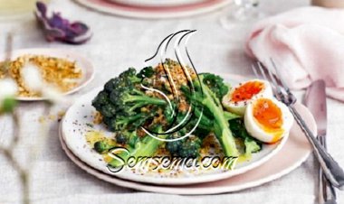 طريقة عمل سلطة البروكلي للدايت مع البيض المسلوق