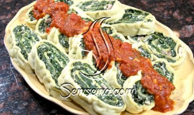 طريقة عمل رول السبانخ والجبن