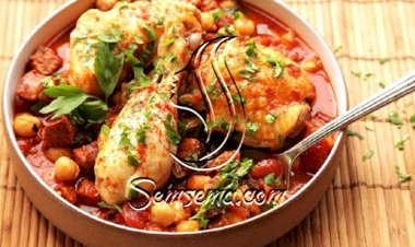 طريقة عمل صينية الدجاج بالحمص