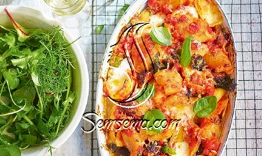 طريقة عمل مكرونة بالسجق في الفرن