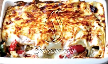 طريقة عمل اللازانيا بالخضار والبشاميل