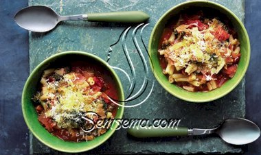 طريقة عمل شوربة مكرونه سهله بالخضار