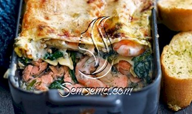 طريقة عمل لازانيا بالروبيان