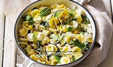 طريقه عمل الباستا بالجبن والريحان سريعة