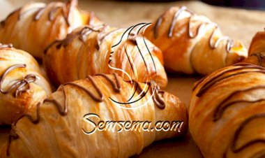 طريقة عمل كرواسون بالشيكولاتة