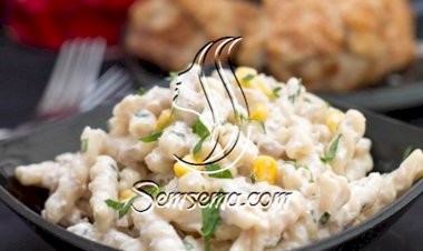 طريقة عمل سلطة المكرونة بالتونة والمايونيز