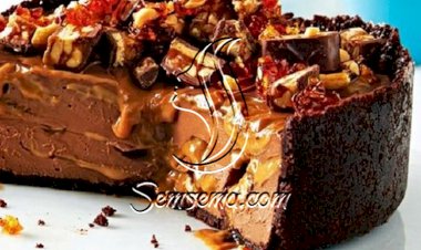 طريقة عمل تشيز كيك سنكرز بارد