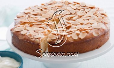 طريقة عمل كيكة اللوز الهشة المبشور