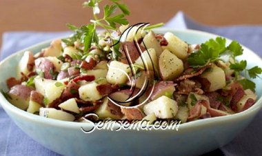 طريقة عمل سلطة البطاطس المسلوقة بالبقدونس