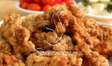 طريقة عمل الدجاج المقلي بالطحين