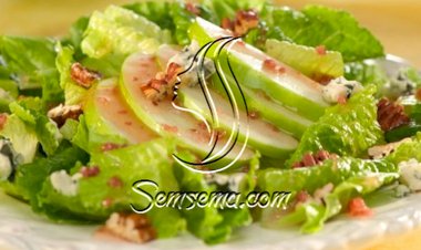 طريقة عمل سلطة التفاح الاخضر والجوز