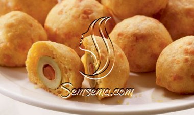 طريقة عمل كرات الجبن المحشيه بالزيتون