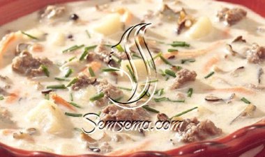 طريقة عمل شوربة الخضار باللحمة والكريمة