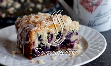 طريقة عمل كيك سهل بالتوت الازرق