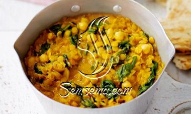 طريقة عمل شوربة السبانخ بالحمص
