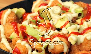 طريقة عمل كرات الارز المقلية بالربيان