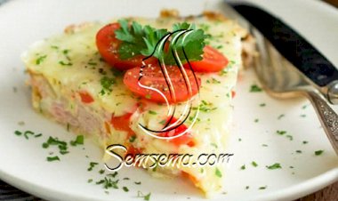 طريقة عمل اومليت البيض بالجبن والخضار