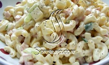 طريقة عمل سلطة معكرونة بالمايونيز والجبن