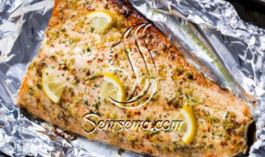 طريقة عمل تتبيلة السلمون المشوي بالفرن