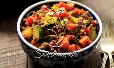 طريقة عمل اللحمة المفرومة بالخضار