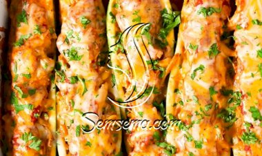 طريقة عمل صينية الكوسة بالفراخ فى الفرن