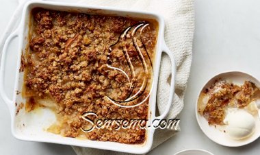 طريقة عمل حلى الكمثرى بالشوفان