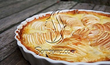 طريقة عمل فطيرة الكاسترد بالاجاص