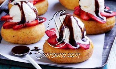 طريقة عمل دونات بالفرن سريعه بالفراولة