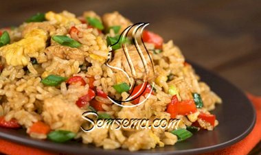 طريقة عمل الرز الصيني بالخضار والبيض